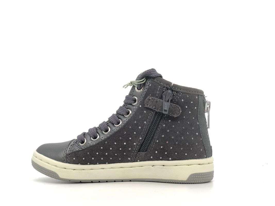 GEOX Sneakers alta bambina J Creamy B grigio - Image 4