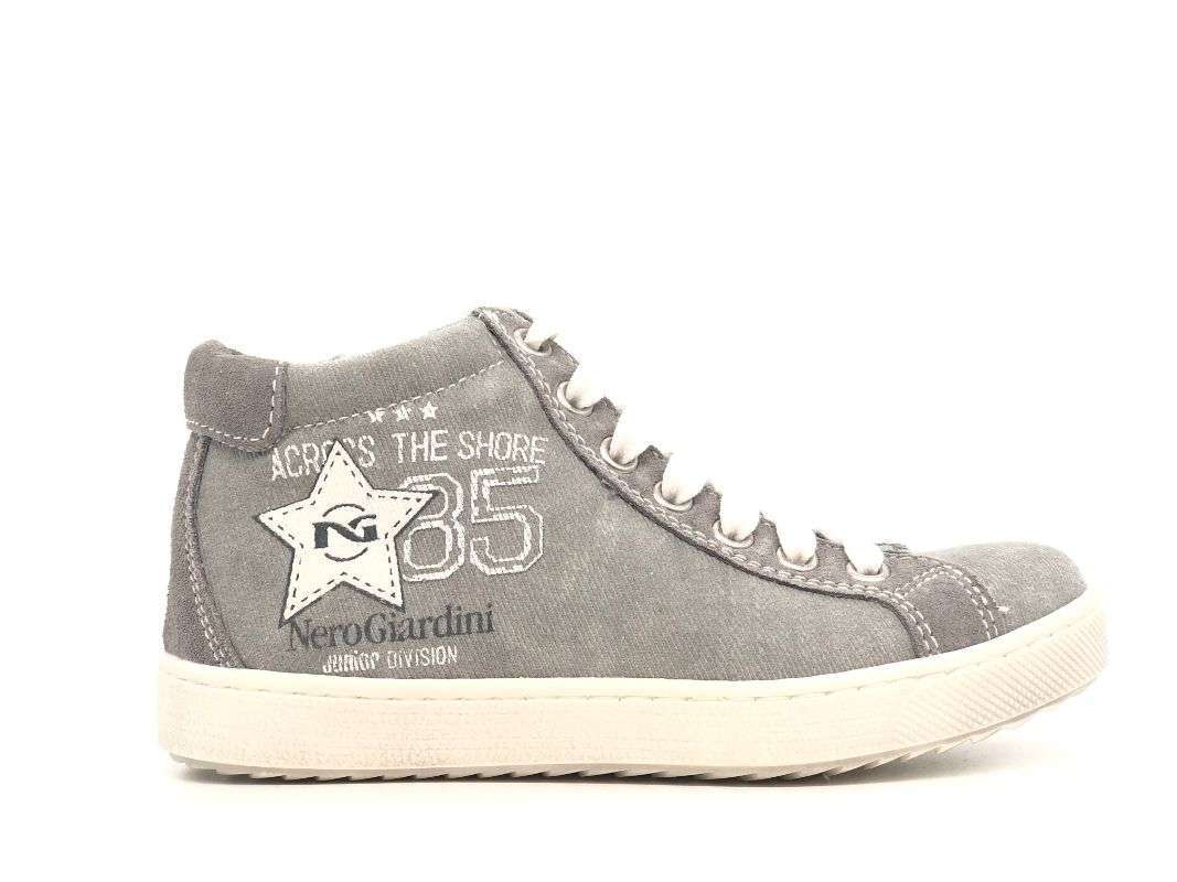 NERO GIARDINI Sneakers alta bambino grigio fumo - Image 2