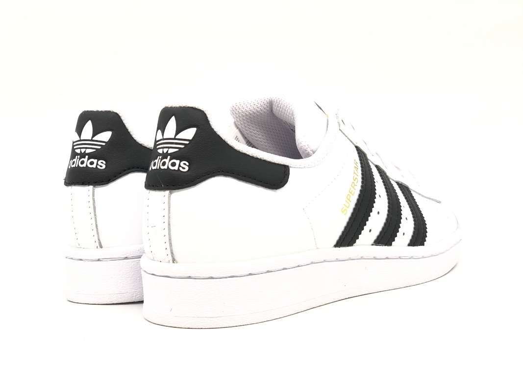 ADIDAS SUPER STAR J Sneakers donna bianche nero - Image 2