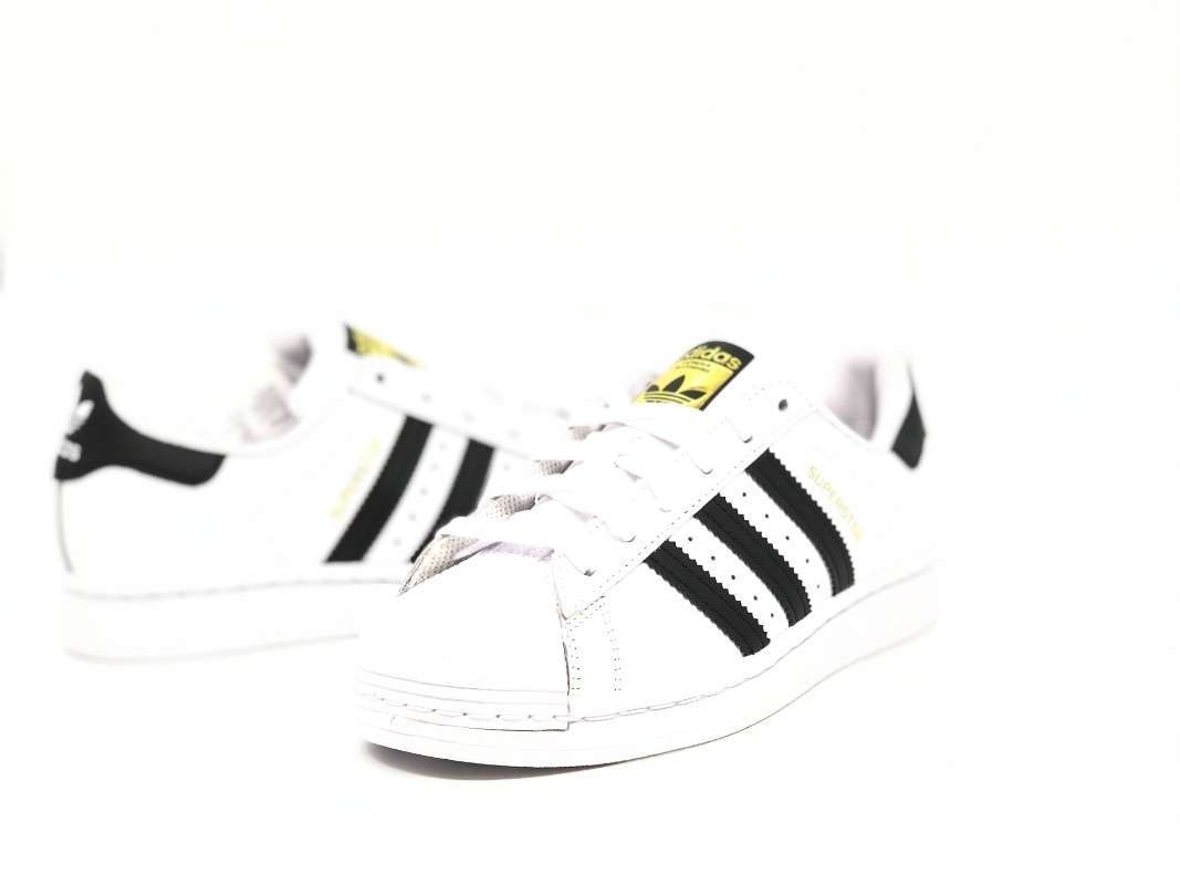 ADIDAS SUPER STAR J Sneakers donna bianche nero - Image 5