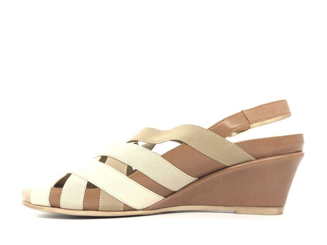 COMODAIDEA Sandali donna 983 beige e cuoio - Image 2