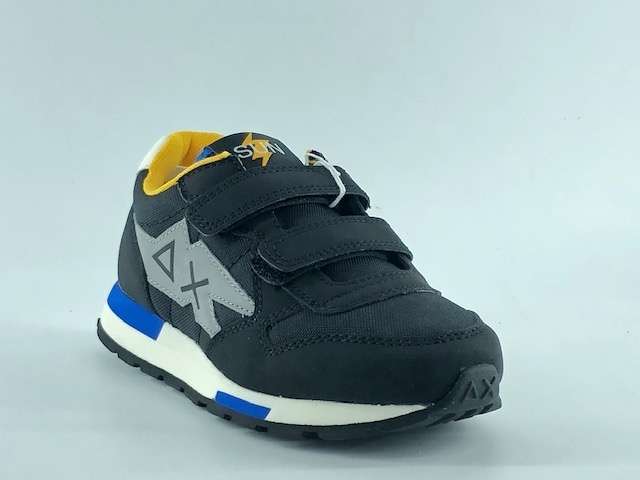 SUN 68 Junior Sneakers bimbo nera e grigia - Image 3