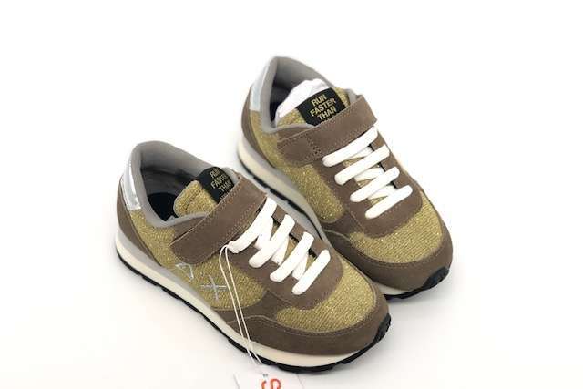 SUN68 Sneakers Girl's kate Thin Glitter Oro - Image 10