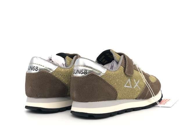 SUN68 Sneakers Girl's kate Thin Glitter Oro - Image 4