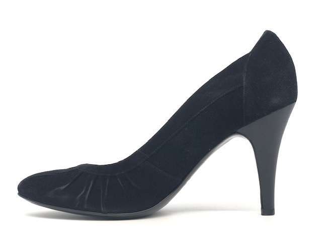 WANDA D ARAGONA Décolleté in pelle scamosciata nera - Image 4
