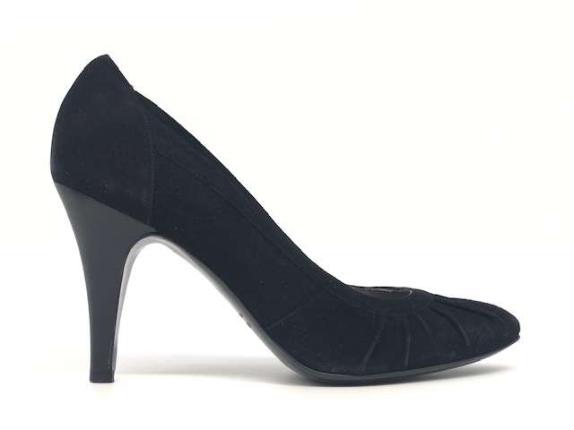 WANDA D ARAGONA Décolleté in pelle scamosciata nera - Image 3