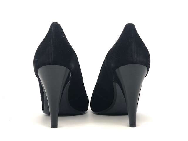 WANDA D ARAGONA Décolleté in pelle scamosciata nera - Image 5
