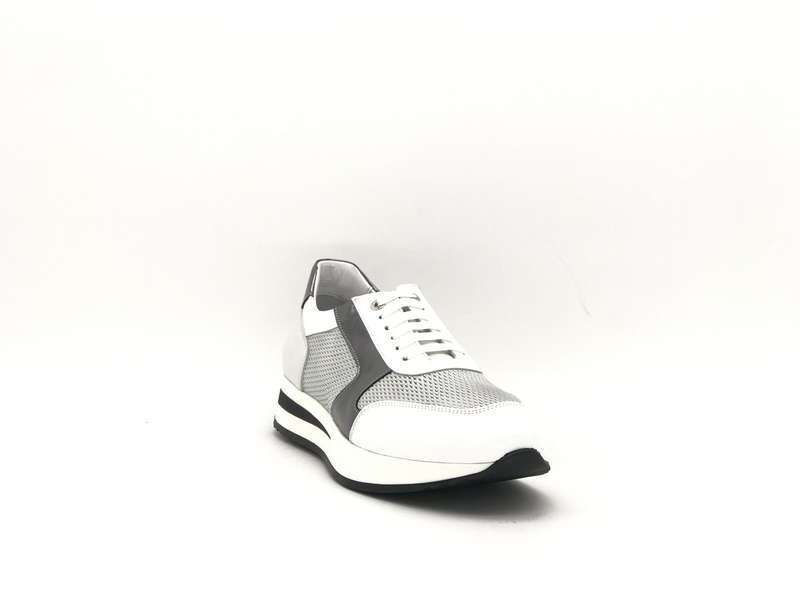 DONNA SOFT Sneakers donna in pelle MOT035 white grigio - Image 3