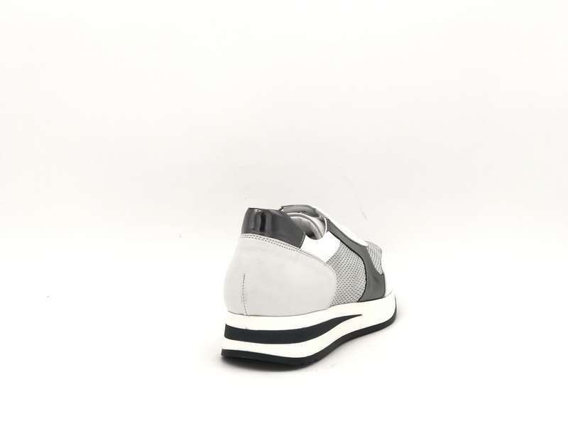 DONNA SOFT Sneakers donna in pelle MOT035 white grigio - Image 4