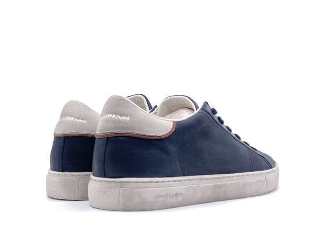CRIME LONDON LOW TOP ESSENTIAL Sneakers uomo in pelle blu - Image 2
