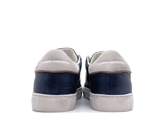 CRIME LONDON LOW TOP ESSENTIAL Sneakers uomo in pelle blu - Image 3