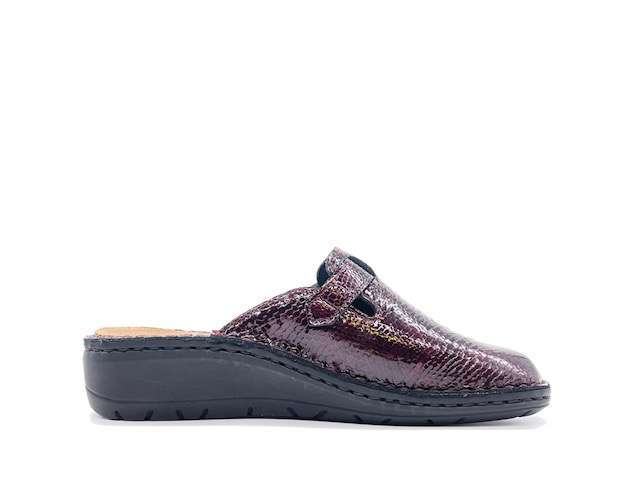 Grunland ciabatta chiusa donna Dafa pelle verniciata bordeaux - Image 5