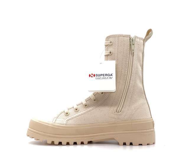 SUPERGA Anfibi donna alpine HIGH beige avorio - Image 4
