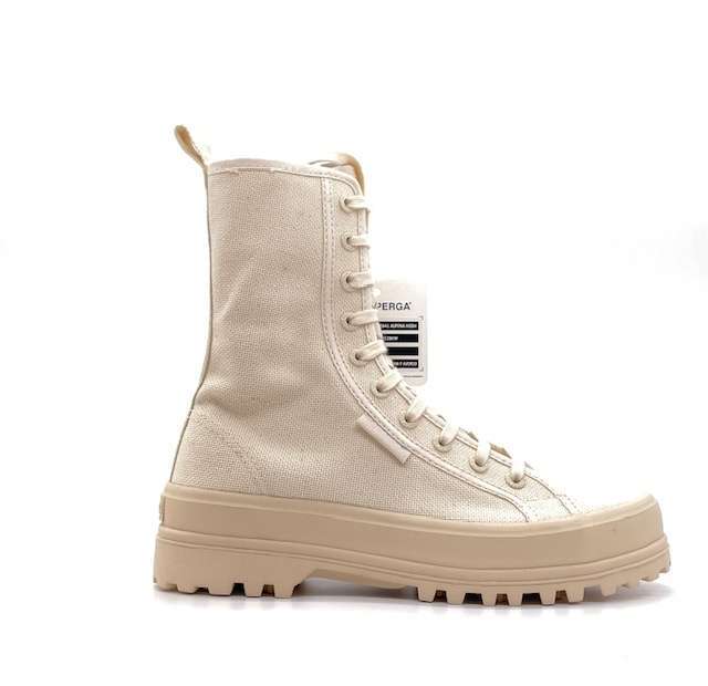 SUPERGA Anfibi donna alpine HIGH beige avorio - Image 3