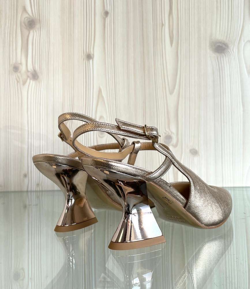 ENZO D'ALESSANDRO Slingback cipria tacco 70 - Image 2