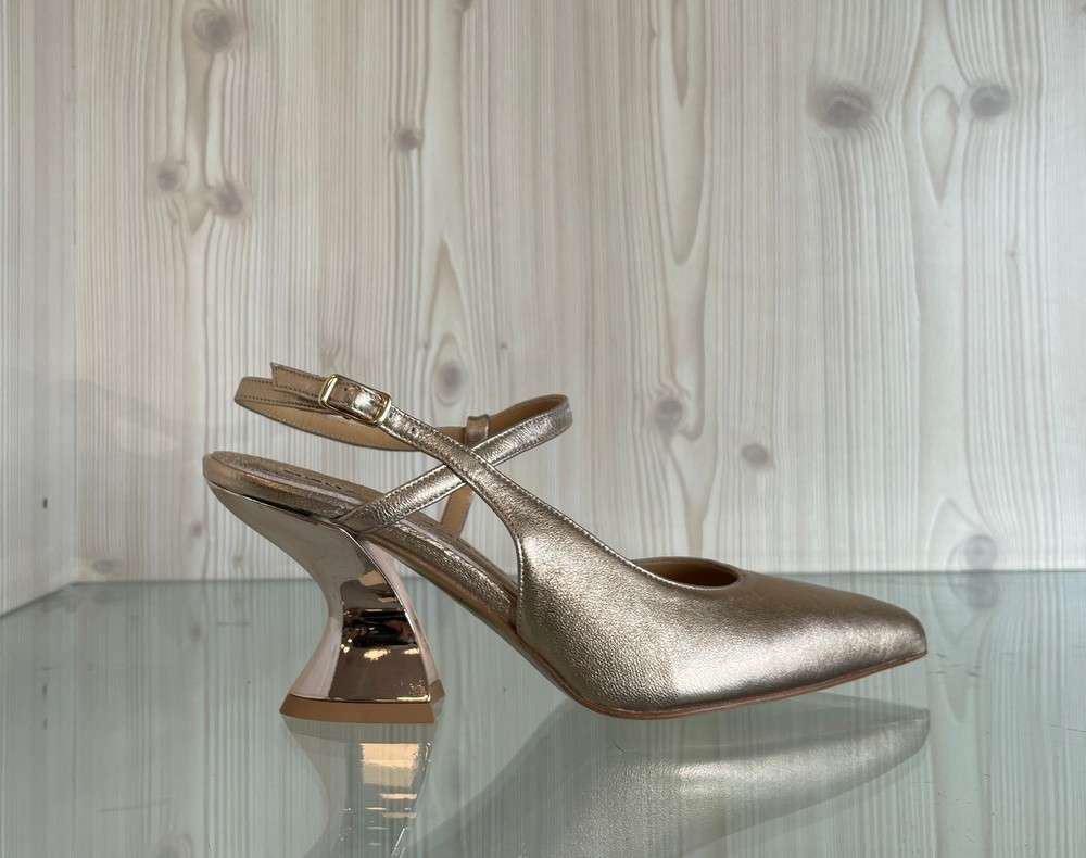 ENZO D'ALESSANDRO Slingback cipria tacco 70 - Image 5