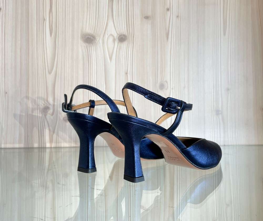 ENZO D'ALESSANDRO Slingback blu tacco 70 - Image 2