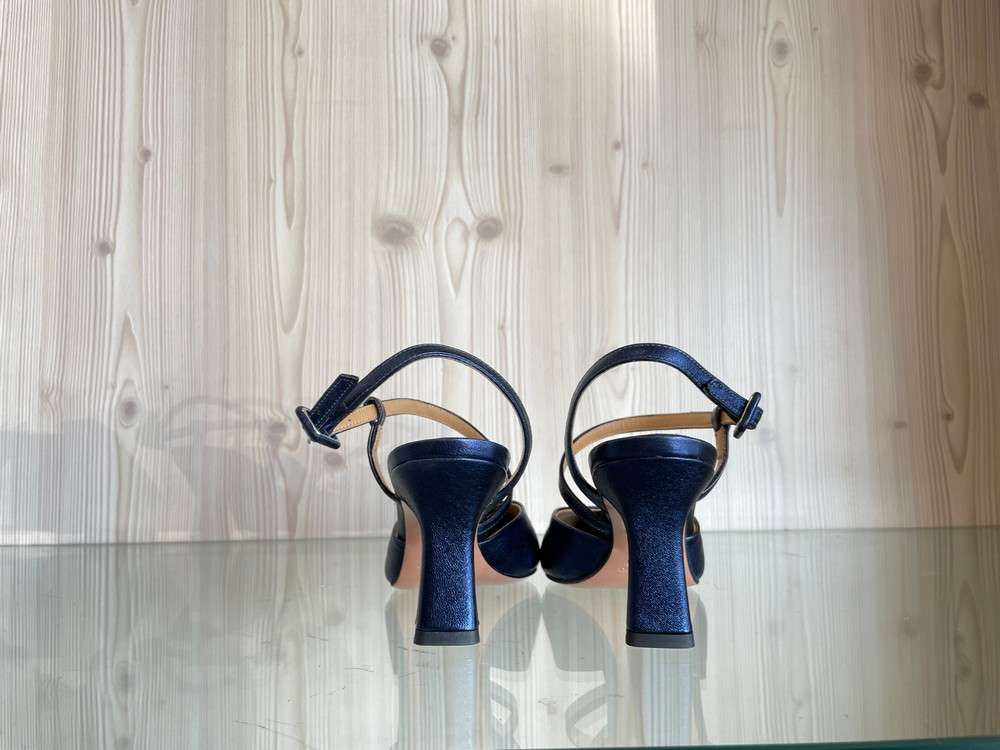 ENZO D'ALESSANDRO Slingback blu tacco 70 - Image 3