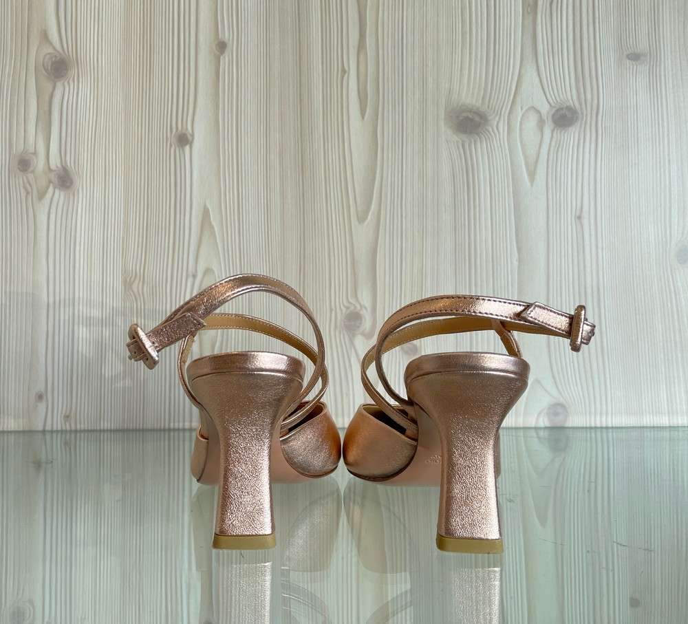 ENZO D'ALESSANDRO Slingback nude tacco 70 - Image 3