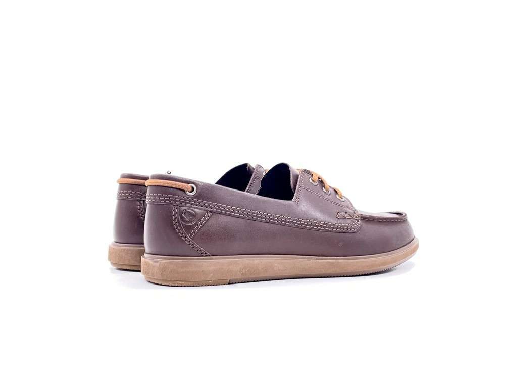 CLARKS Mocassino uomo Bratton Boat pelle dark marrone - Image 2