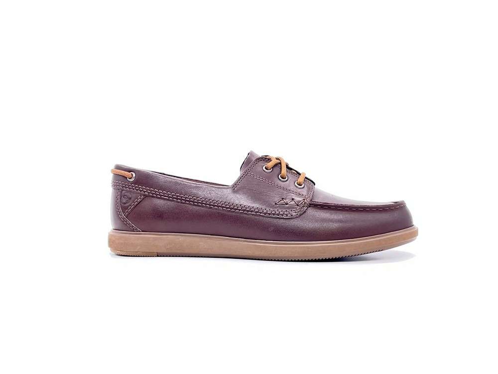 CLARKS Mocassino uomo Bratton Boat pelle dark marrone - Image 4