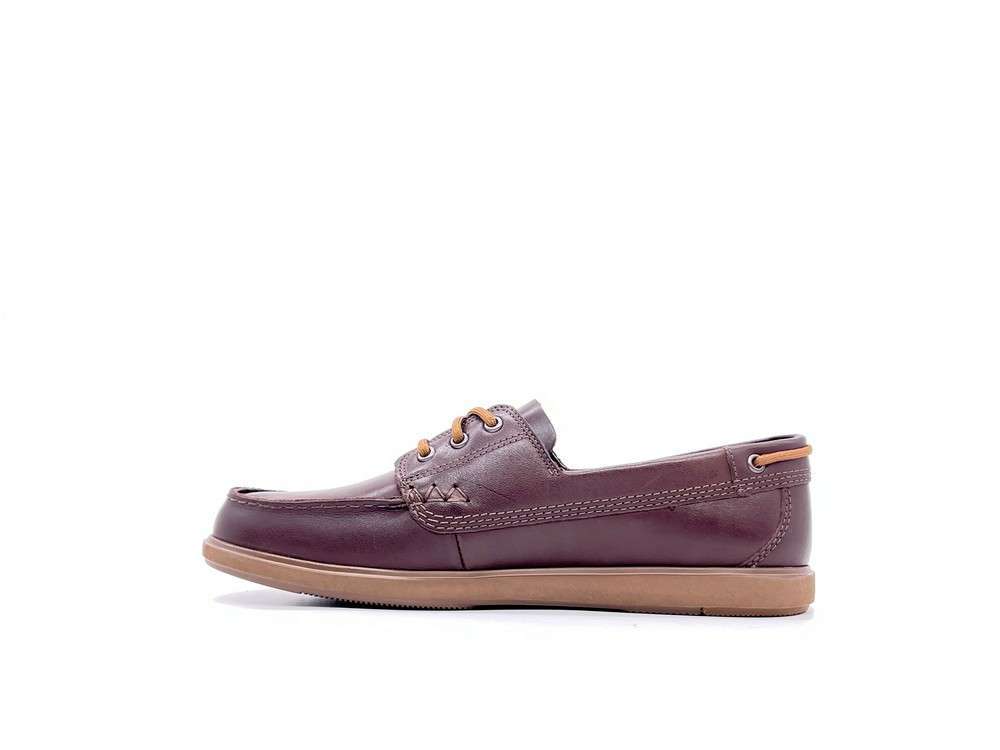 CLARKS Mocassino uomo Bratton Boat pelle dark marrone - Image 5