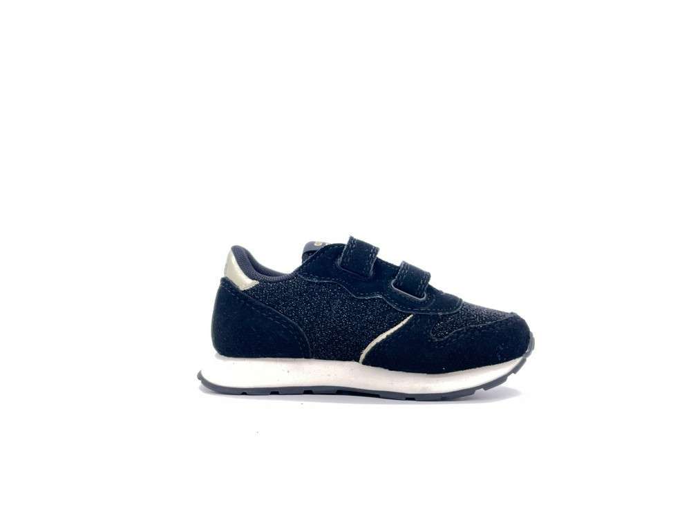 SUN68 Sneakers Bambina Nero Glitter Textile - Image 5