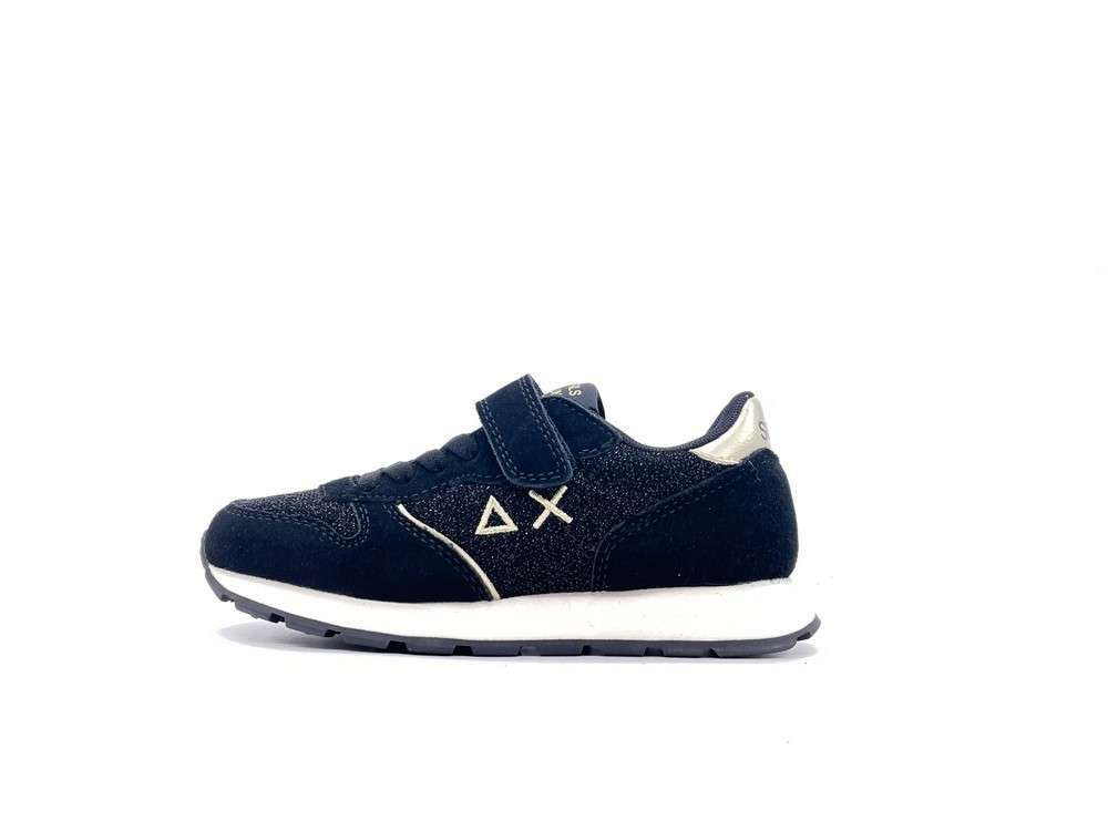 SUN68 Sneakers Bambina Nero Glitter Textile Kid - Image 4