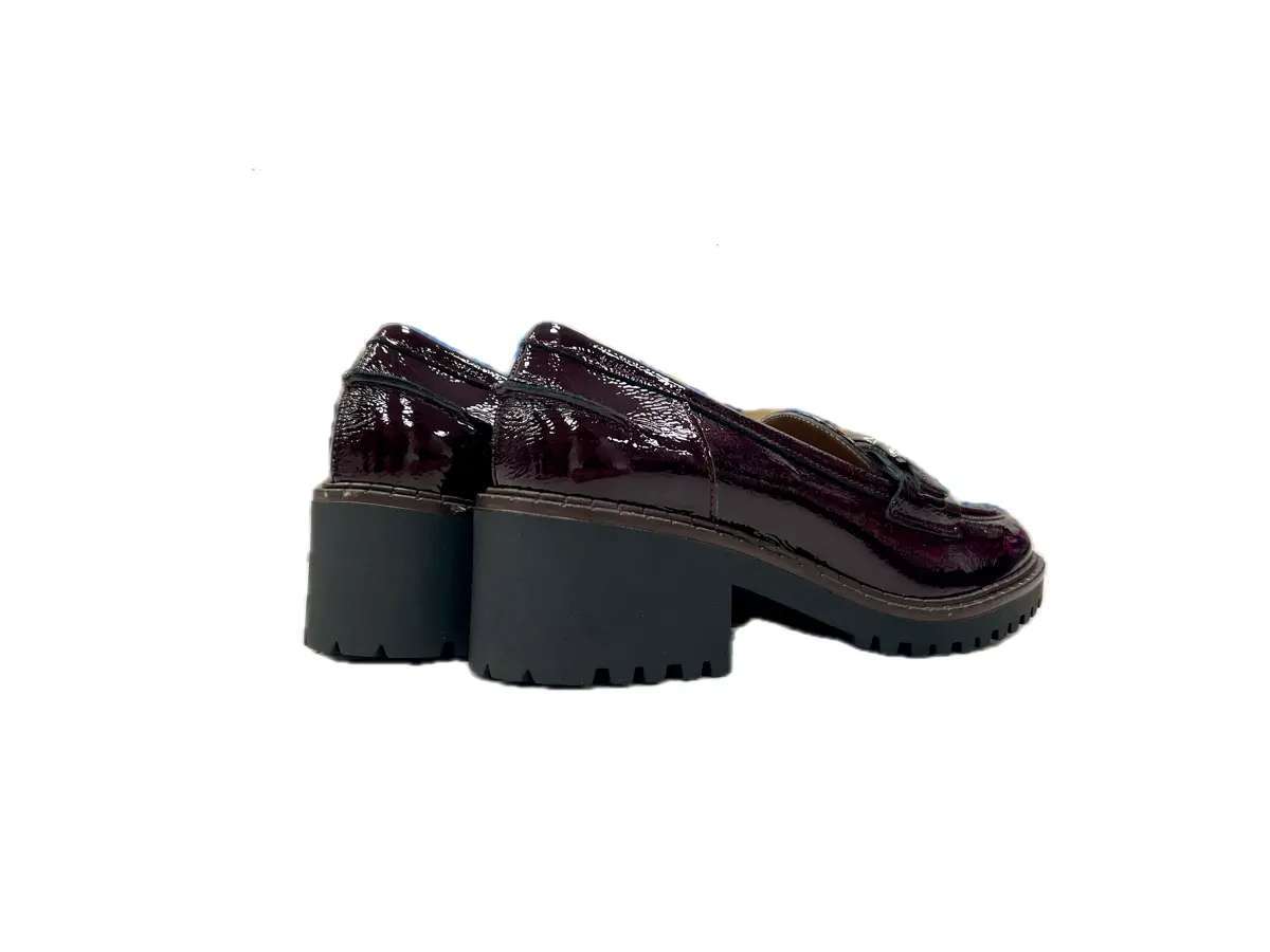 comfort Mocassino Donna bordò in Pelle - Image 2