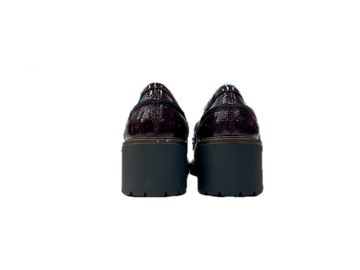 comfort Mocassino Donna bordò in Pelle - Image 3