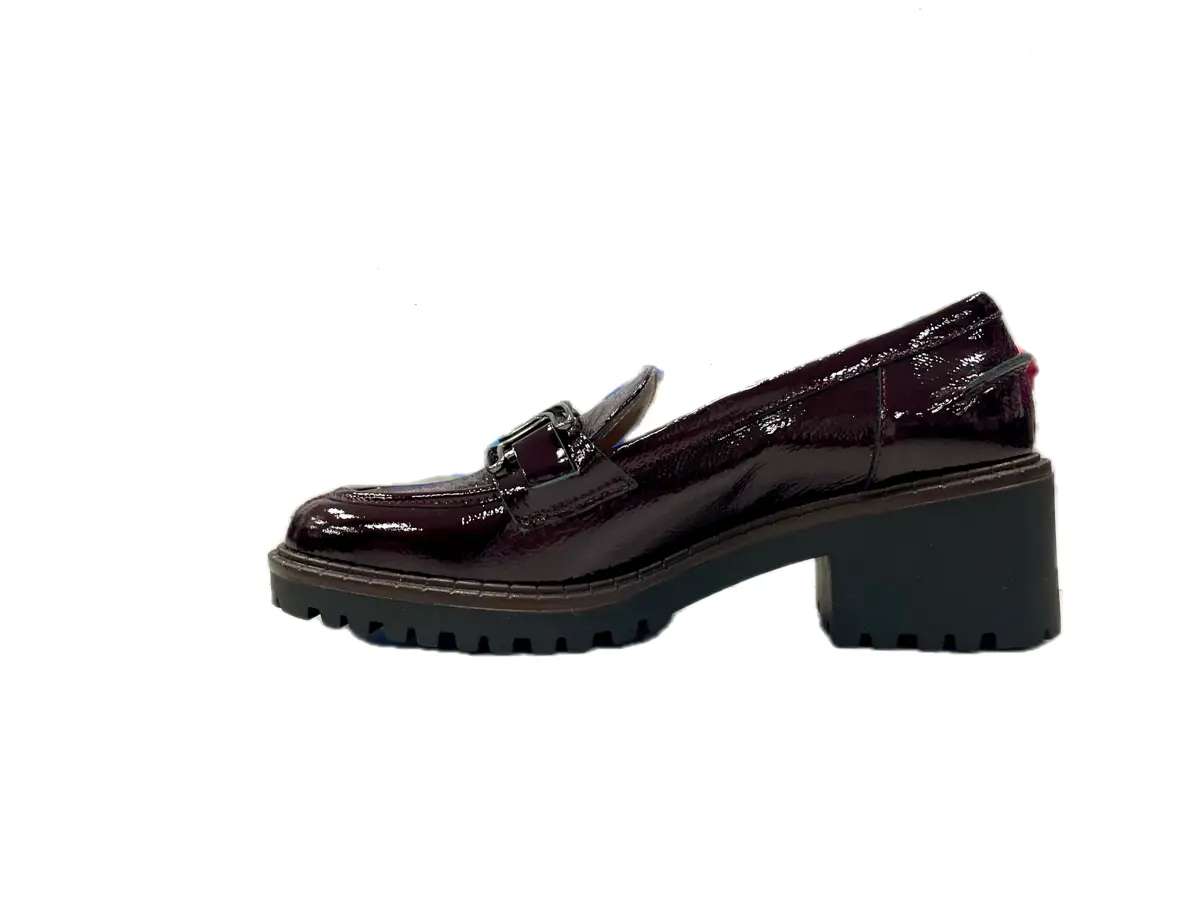comfort Mocassino Donna bordò in Pelle - Image 5