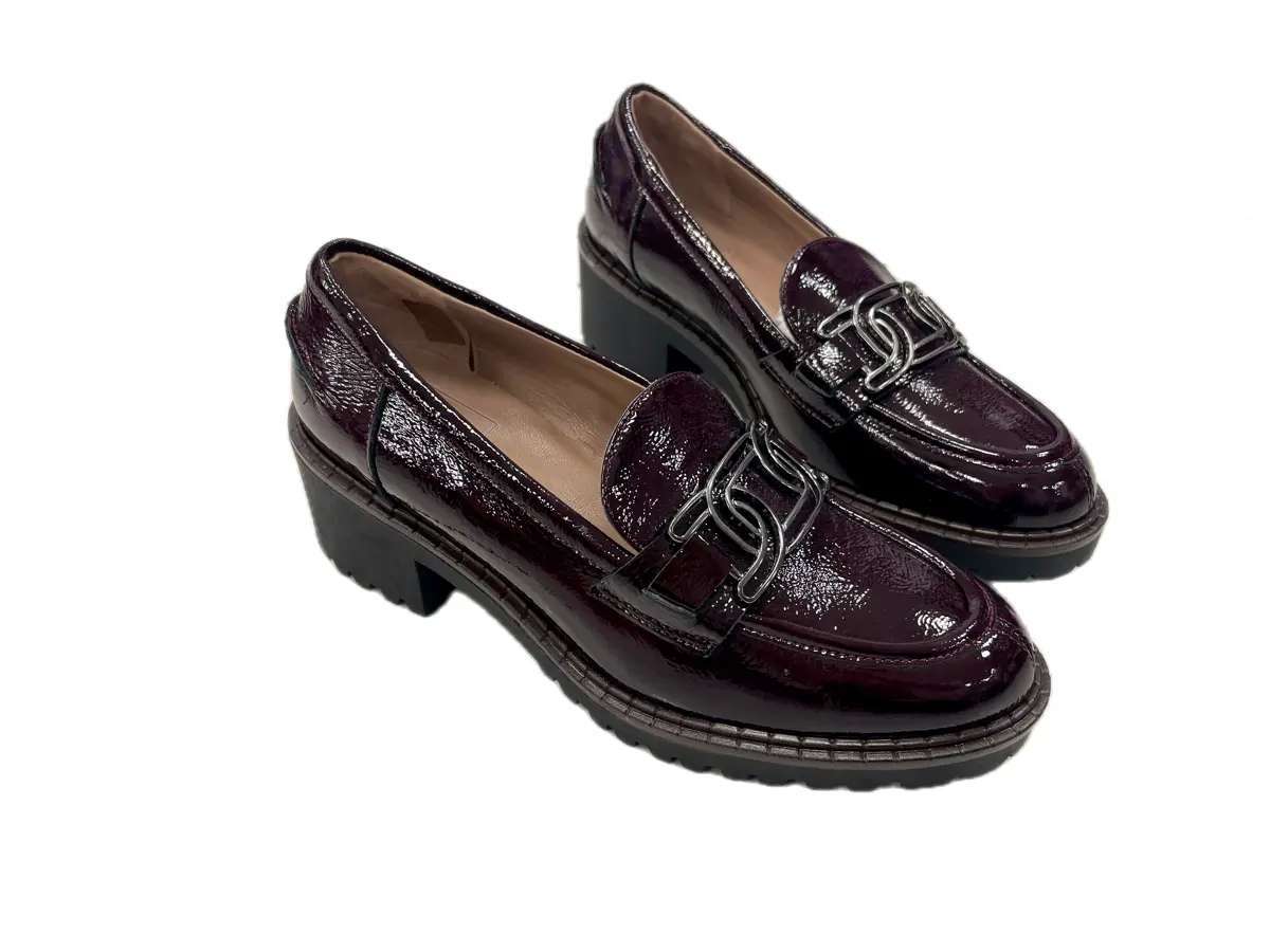 comfort Mocassino Donna bordò in Pelle - Image 6