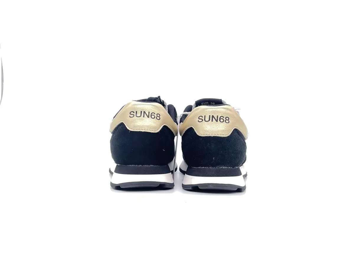 SUN68 Sneakers bambina GIRL'S ALLY SOLID Z43402K11 nera e oro - Image 2
