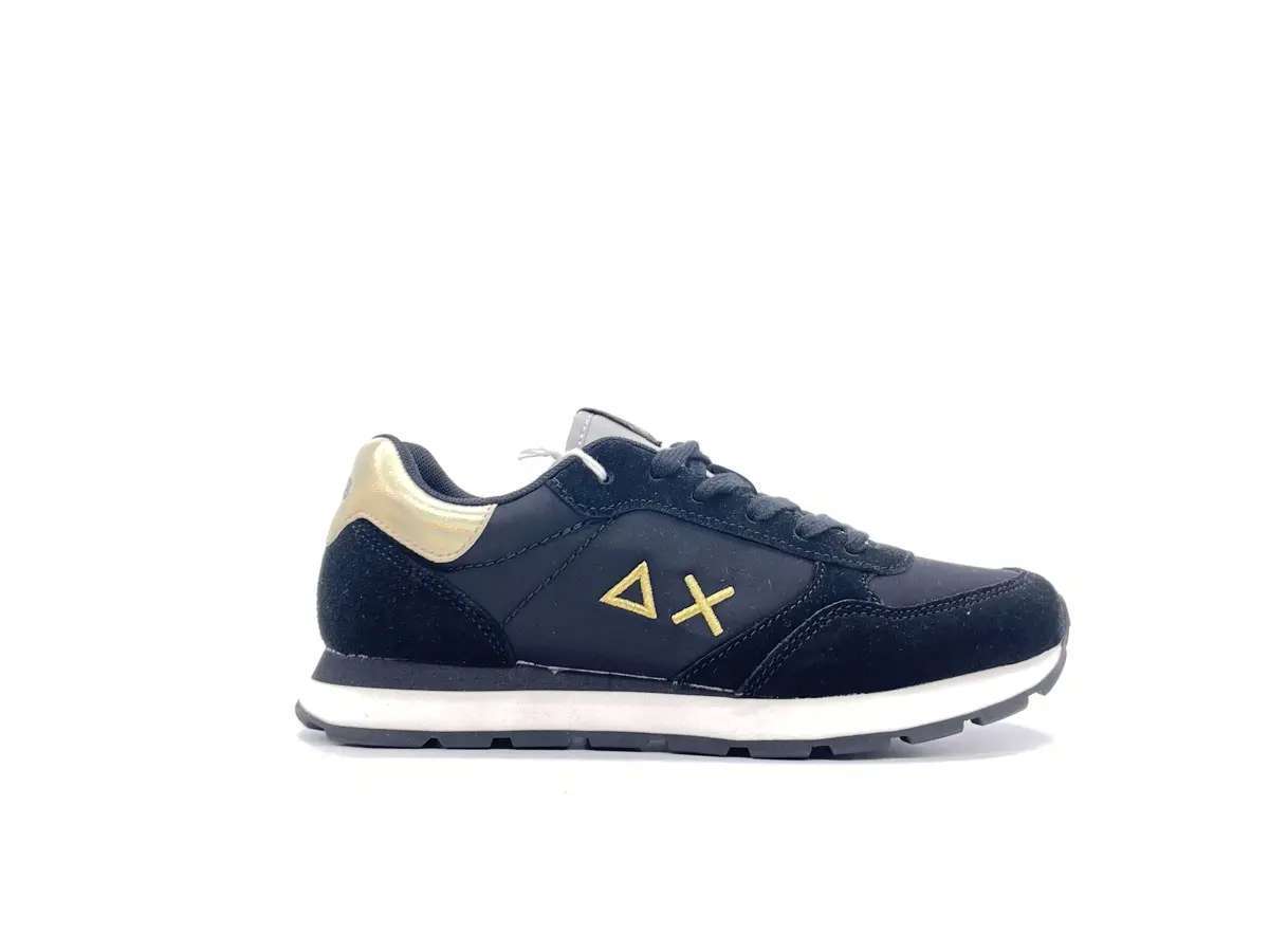 SUN68 Sneakers bambina GIRL'S ALLY SOLID Z43402K11 nera e oro - Image 3