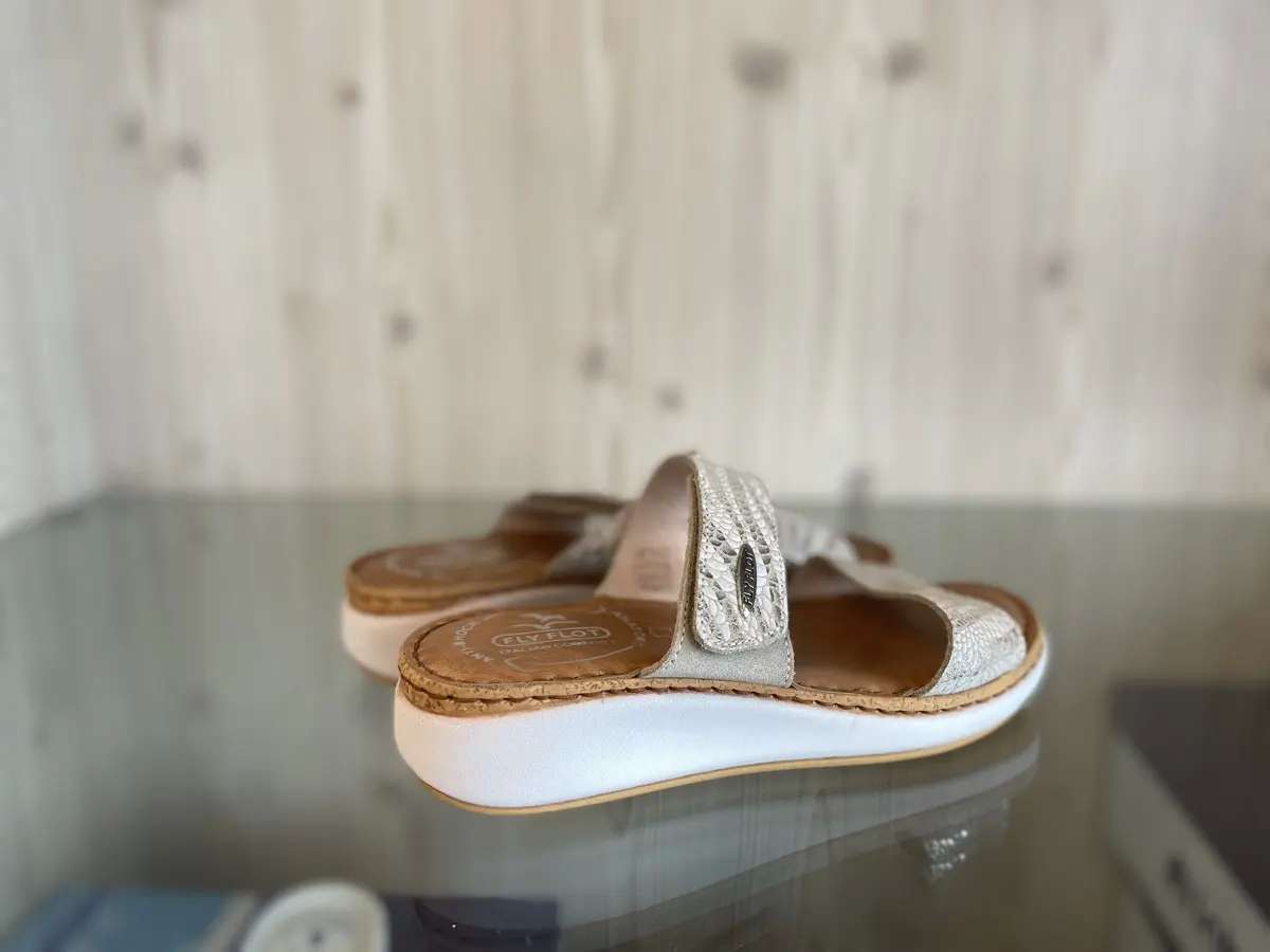 FLY FLOT Ciabatte Donna con Strappo Beige - Image 2