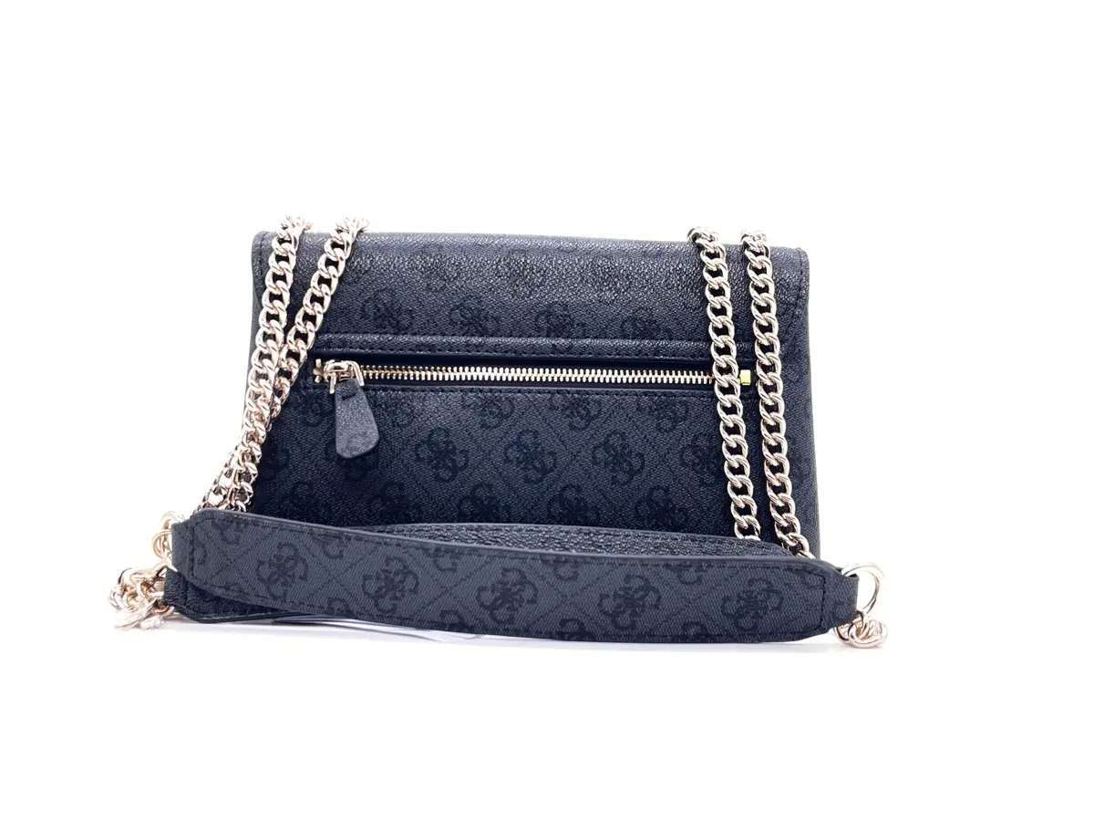 GUESS Borsa donna a tracolla ECO ERICA Coal Logo - Image 4