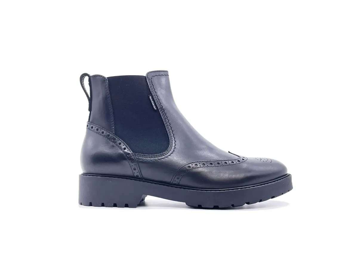 NeroGiardini Chelsea boots donna pelle nera fondo carrarmato - Image 4