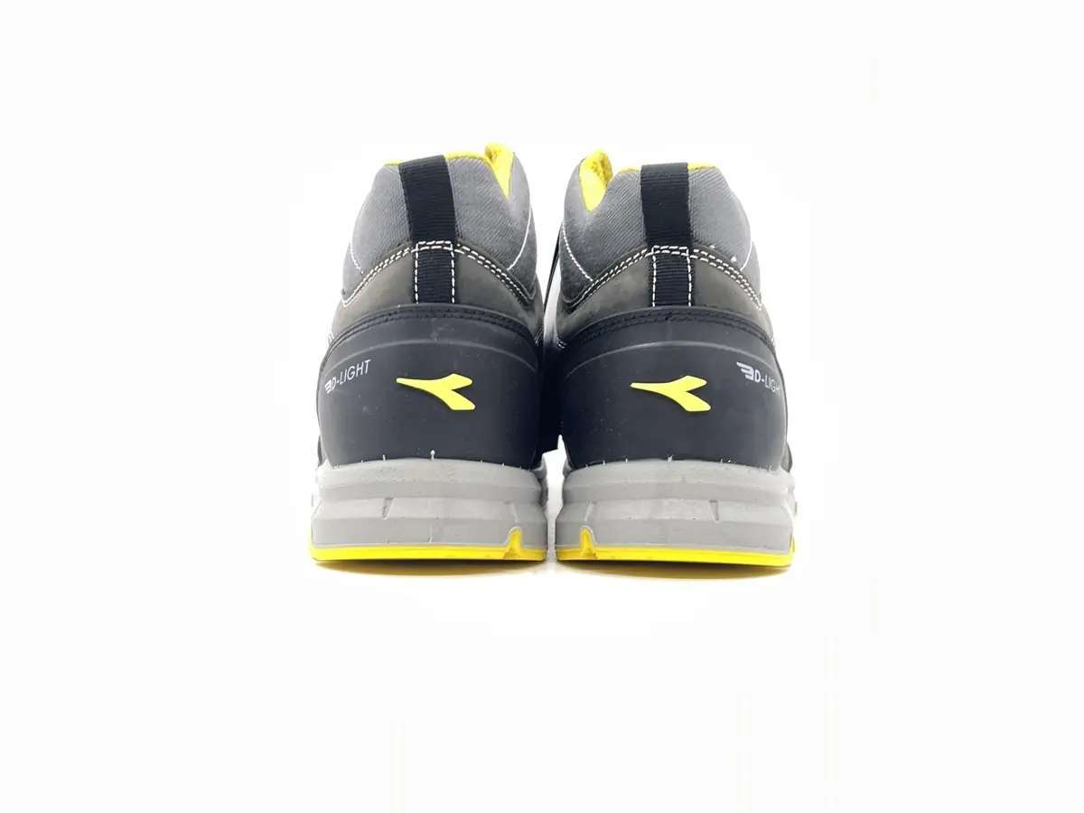 Diadora scarponcino antinfortunistico uomo Run Mid S3 pelle blu grigio - Image 3