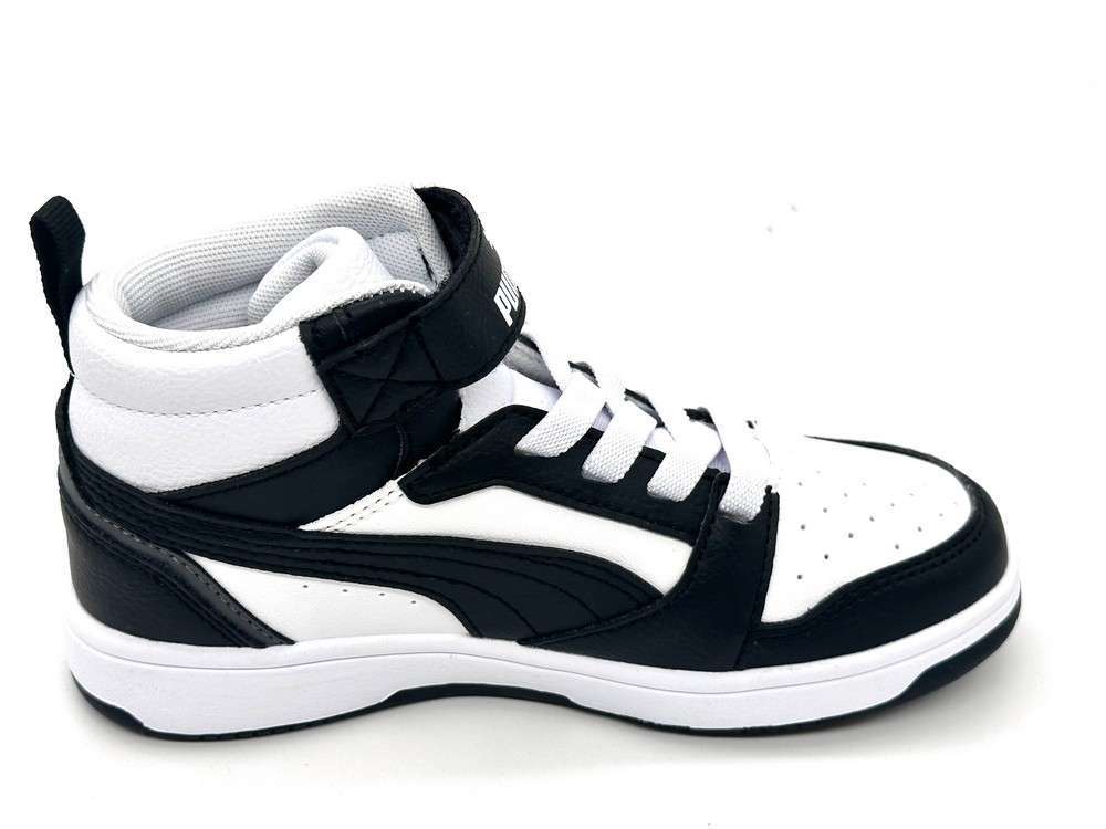 Puma Rebound Sneakers Bambino White Black - Image 2