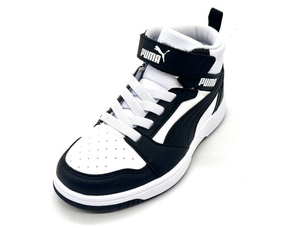 Puma Rebound Sneakers Bambino White Black - Image 3