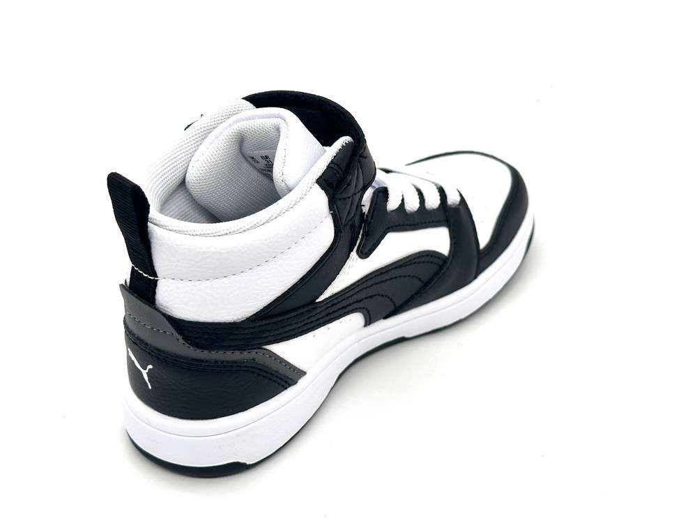 Puma Rebound Sneakers Bambino White Black - Image 4