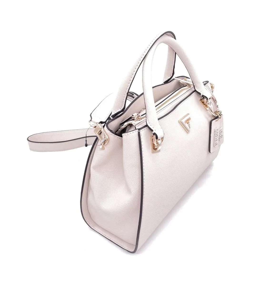 Borsa Guess a mano con tracolla rimovibile doppio scomparto chiusura zip e calamita - Image 3