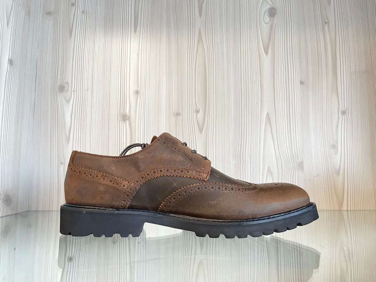 Jackal Milano scarpe uomo in pelle marrone made in Italy - Image 3