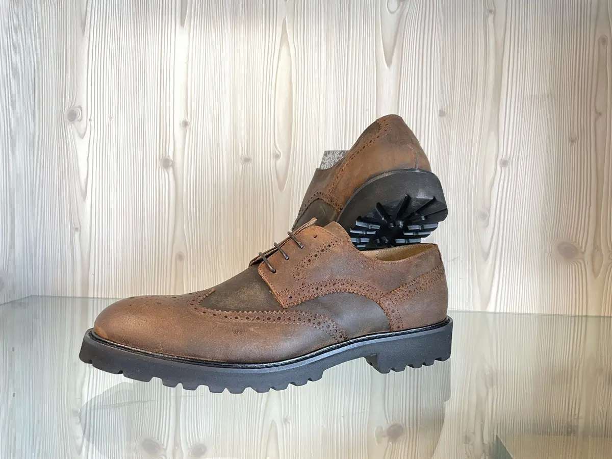 Jackal Milano scarpe uomo in pelle marrone made in Italy - Image 5