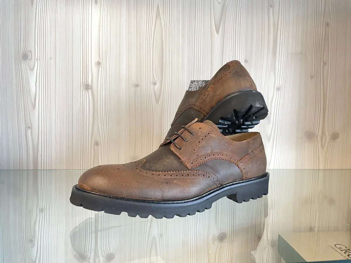 Jackal Milano scarpe uomo in pelle marrone made in Italy - Image 6