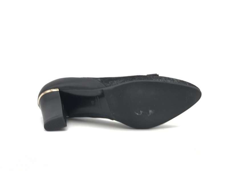 DONNA SOFT Décolleté in pelle nera MOT957GT - Image 5