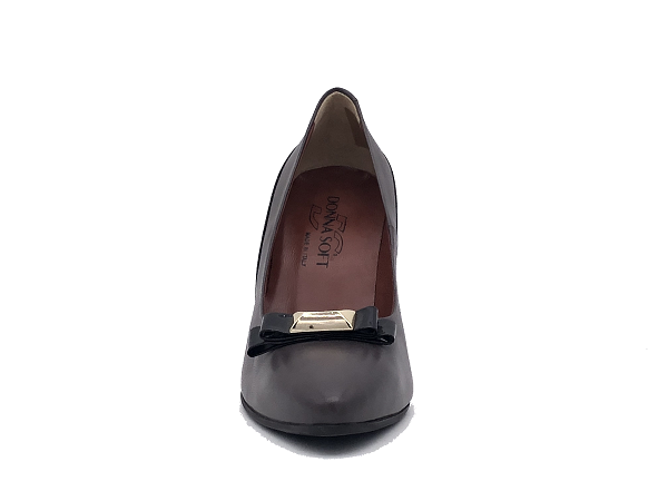 DONNA SOFT Décolleté in pelle grigia MOT957 - Image 3