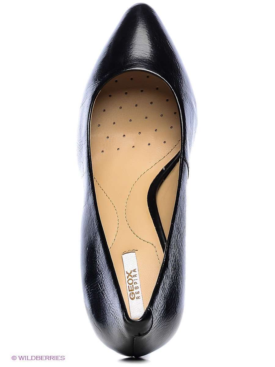 GEOX Décolleté in pelle nera donna D AMITHI A - Image 3