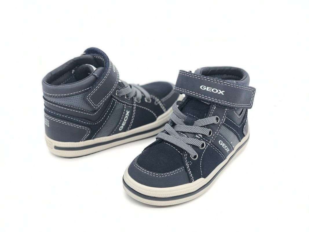 GEOX Sneakers alta bambino J Elvis D blu grigio - Image 6
