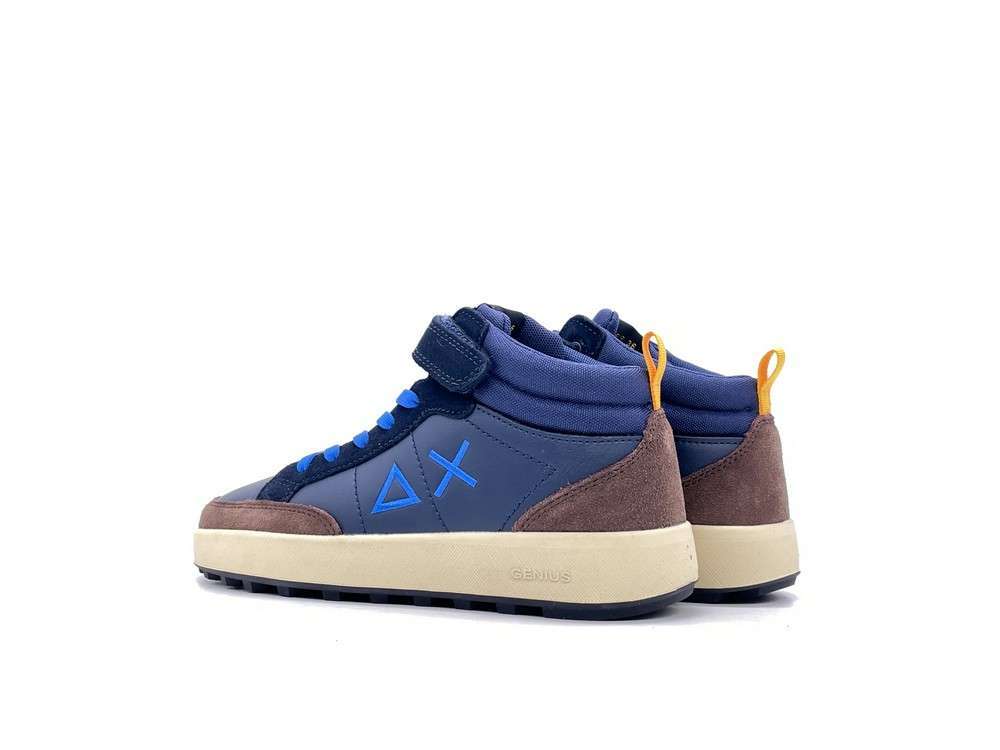 SUN68 Sneakers ragazzo Mid Genius Boy Navy Teen - Image 2